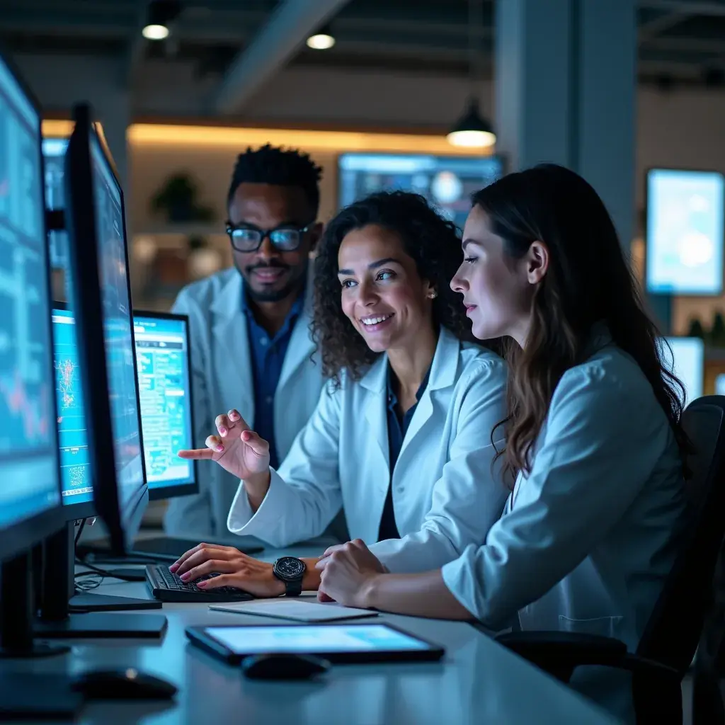 Professional digital solutions illustration